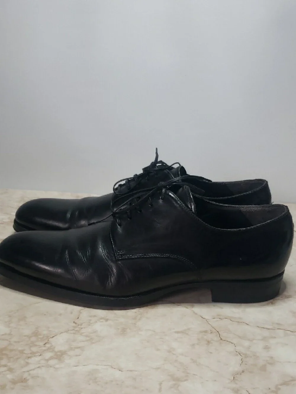 Too Boot NY Men's Black Leather Lace-Up Dress Shoes 12
